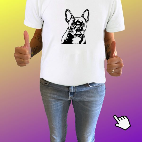 Camiseta personalizada bulldog francés frenchie
